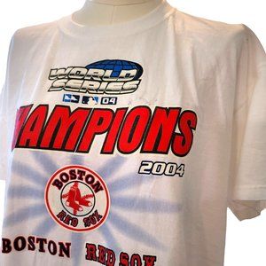 Boston Red Socks Baseball T-Shirt 2004 World Series Champions Unisex XL PR502